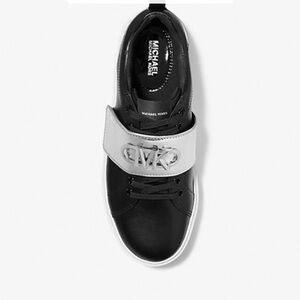 Michael Kors Emmett Two-Tone Logo Embellished Leather Sneaker